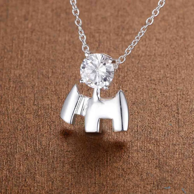 925 Sterling Silver Necklace Pendant 5A Zircon for Women Wedding Jewelry Luxury Fashion Engagement Classics Party Gifts