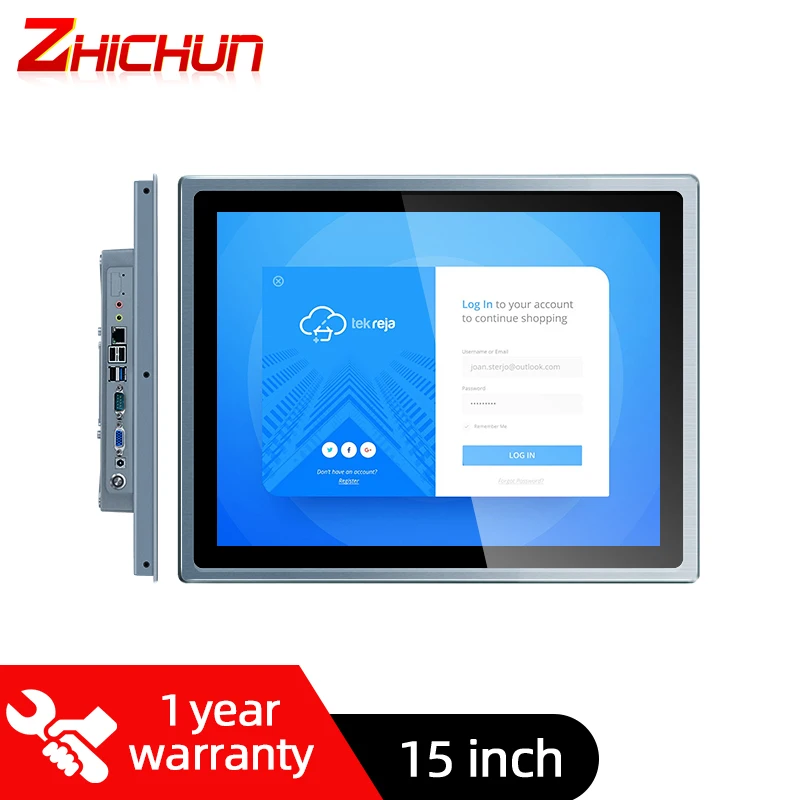 Factory Price 15 inch All In One Computer Industrial Panel Pc Industrial Pc Capacitive Touch Screen Android Win Dows Pc In Wall