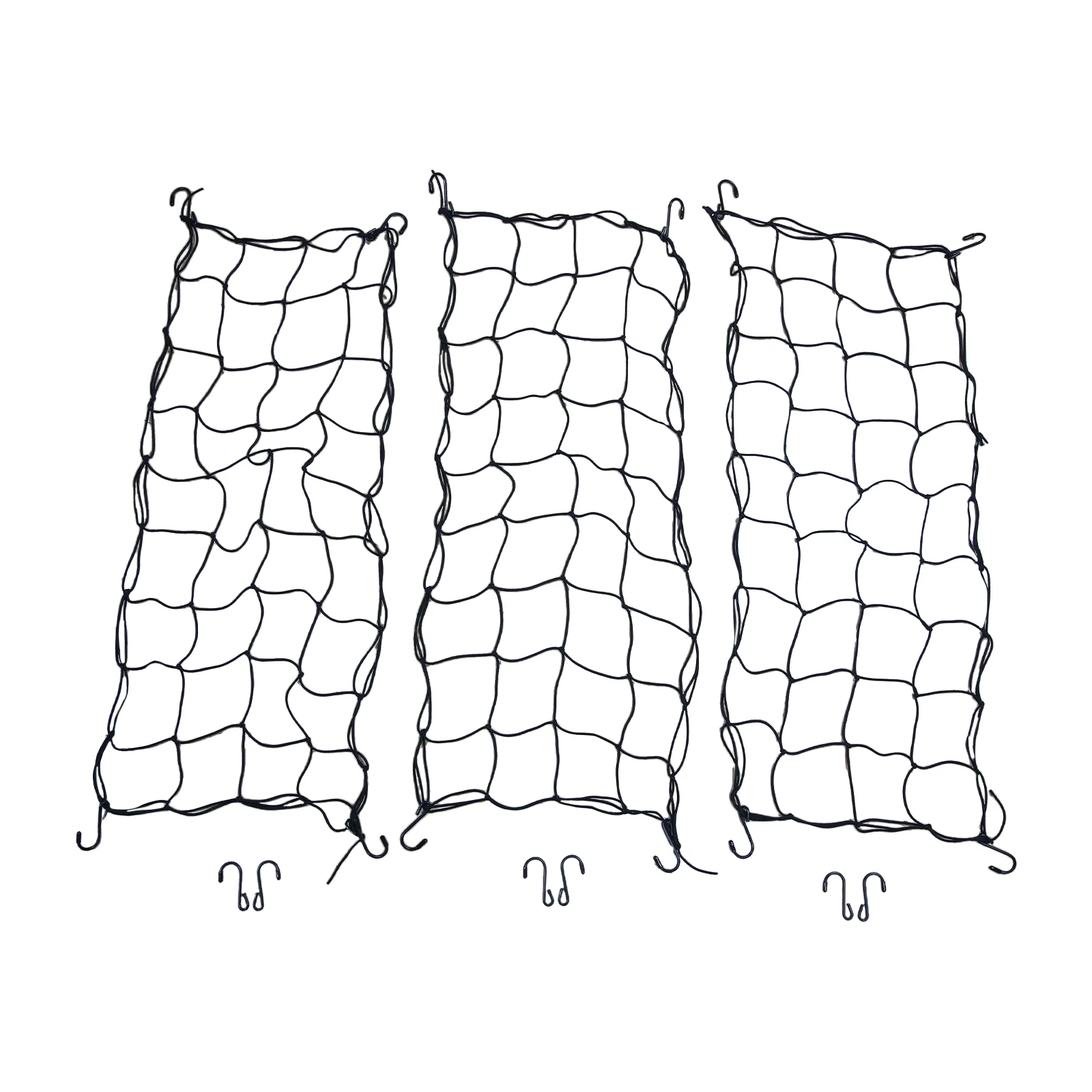 3pcs Garden Climbing Plant Support Netting 60X120Cm Grow Tent Trellis Netting with 18pcs Hooks Grow Tent Plant Grow Net Support