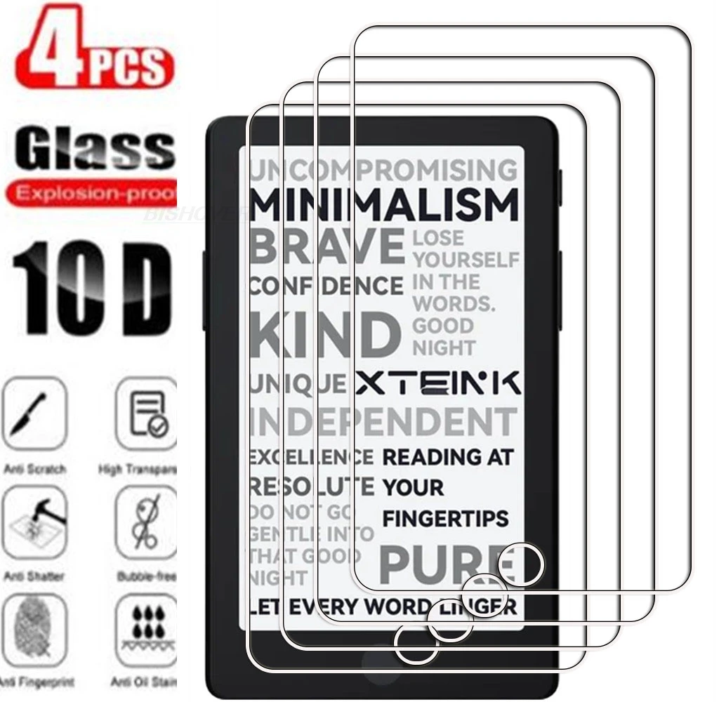 4 Stück gehärtetes Glas für XTEINK X4 Pro XTEINKX4Pro XTEINKX4 X4Pro 4,3" Displayschutzfolie