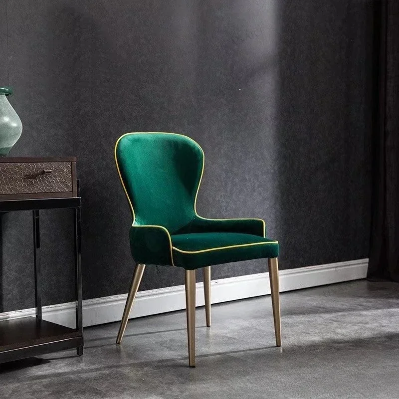 Simple Modern Cafe Fabric Single Dining Furniture Chair Hotel Clubhouse Sales Department Fashion Negotiation Chair