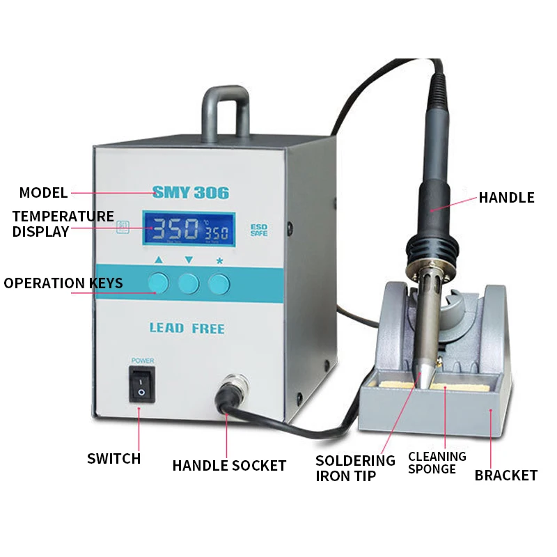 SMY-306 High-power Soldering Station Eddy Current Constant Temperature Digital Display Intelligent Soldering Station