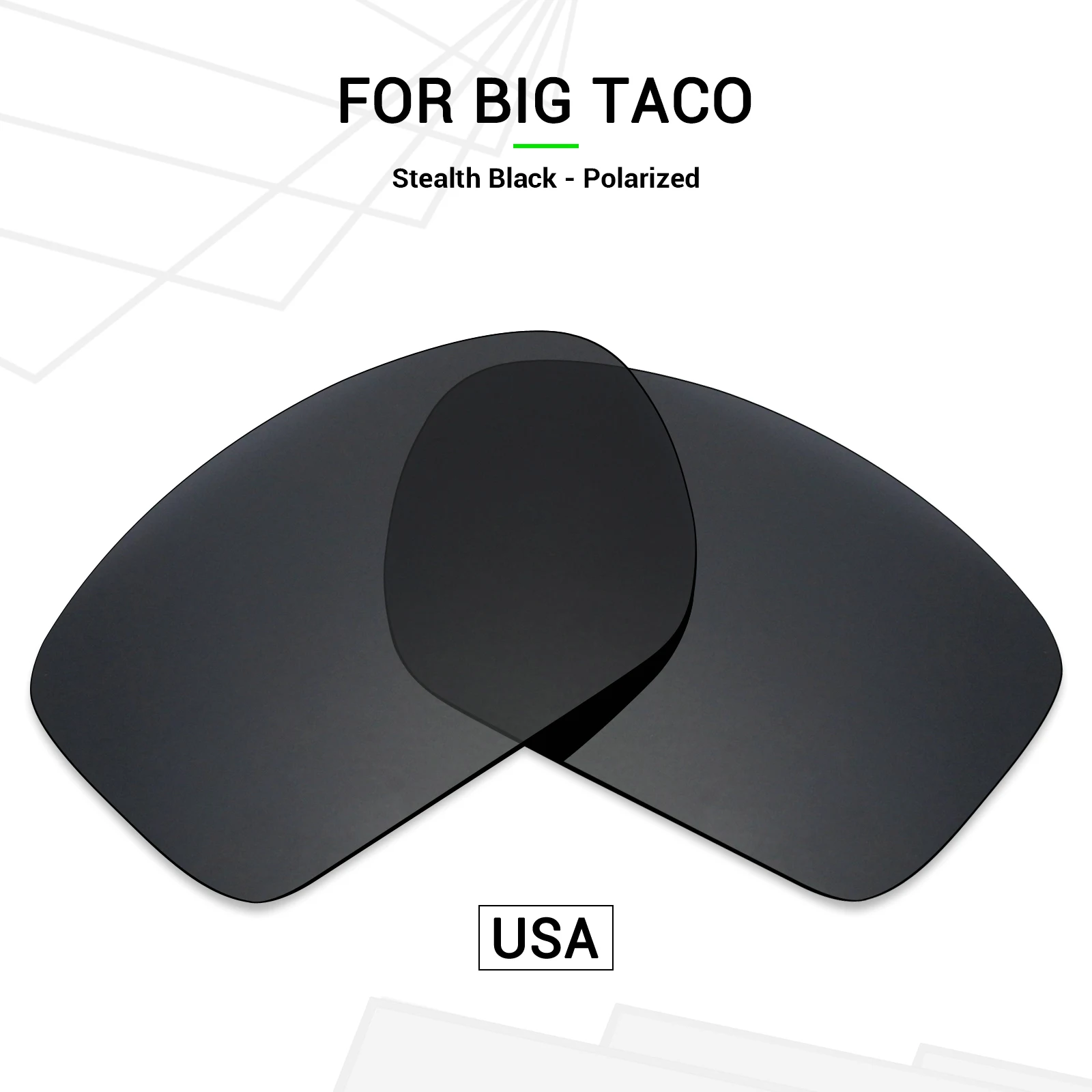 SNARK POLARIZED Replacement Lenses for Oakley Big Taco OO9173-62mm Sunglasses - Multiple Options