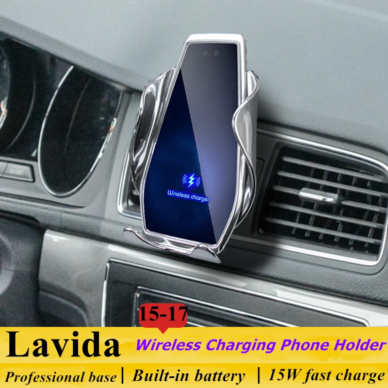 

Dedicated for VW Volkswagen Lavida 2015-2017 Car Phone Holder 15W Qi Wireless Charger for iPhone Xiaomi Samsung Huawei Universal