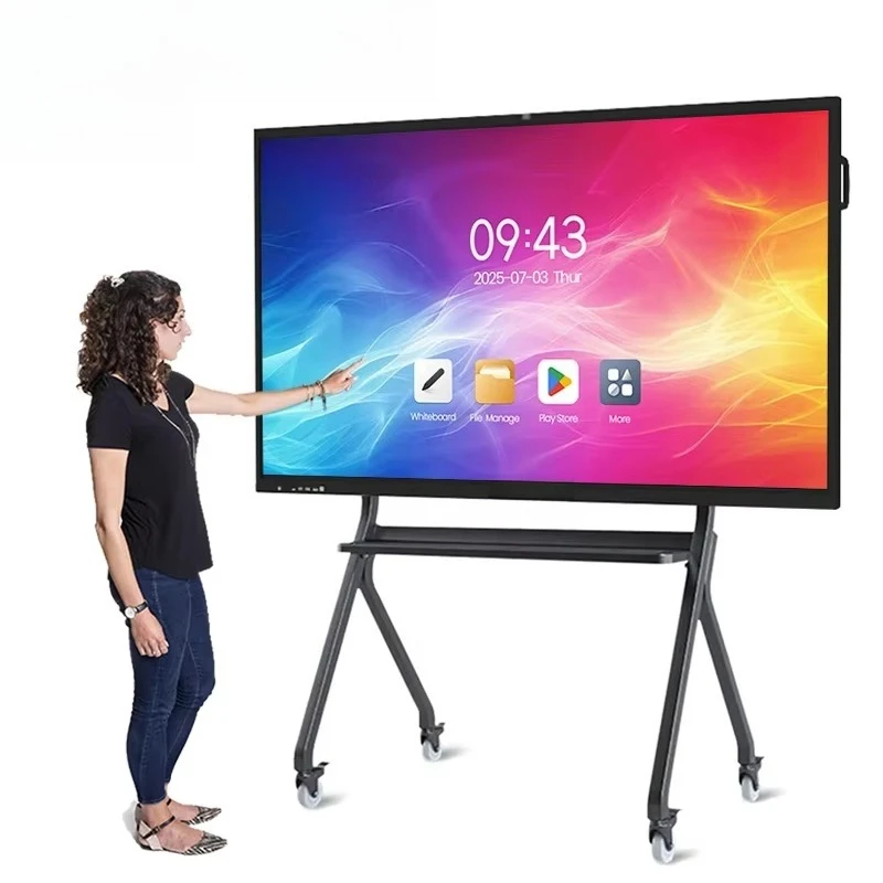 Whiteboard Touch Screen Smart Board OEM ODM 4K LCD Display 65 75 86 100 110 Inch TV Interactive Flat Panel Digital