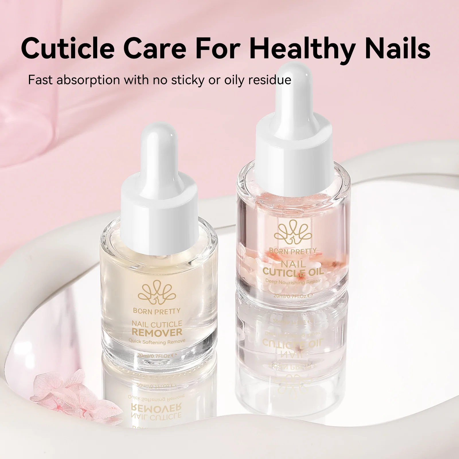 BORN PRETTY – huile nutritive pour cuticules et dissolvant de cuticules, adoucisseur de vernis à ongles prévient pour peau morte, outil de réparation de Gel, 20ml