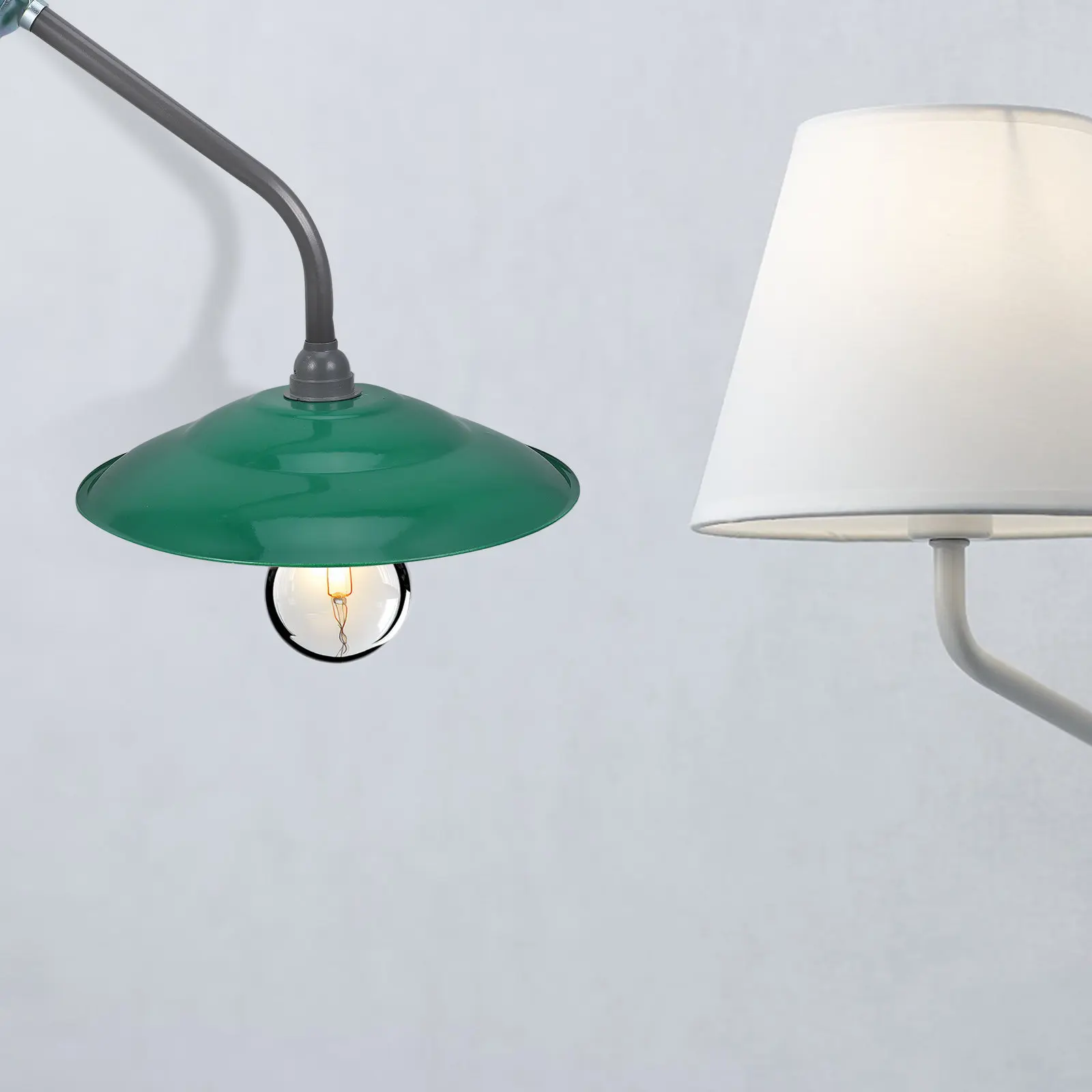 Industrial LED Lamp Shade Round Waterproof Street Light Cover for Factory Outdoor Lighting Easy Installation