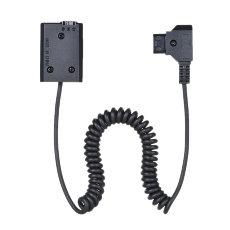 B04B-V-Mount / Anton Bauer D-Tap To NP-FW50 DC Coupler Power Dummy Battery Adapter Coiled Cable For Sony A7 A7ii A7S A7R A7sii A