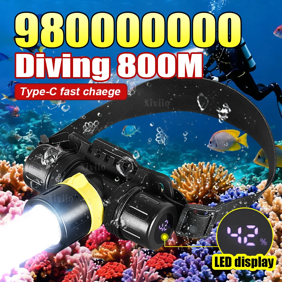 lanterna-de-mergulho-recarregavel-potente-xhp70-com-foco-lanterna-subaquatica-ip68-a-prova-d'Agua-para-mergulho-scuba