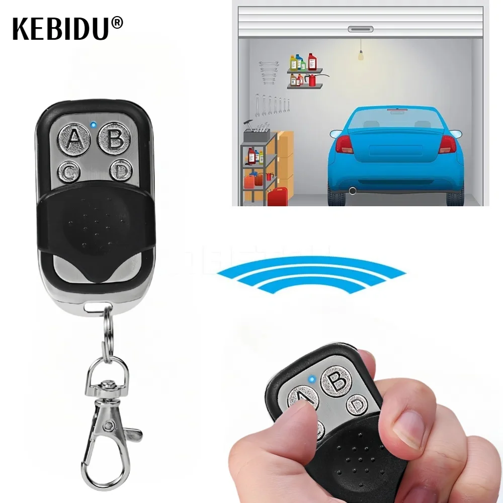 433MHz Remote Control Car Key Garage Door Gate Opener Remote Control Duplicator Universal Copy Garage Universal Garage Control