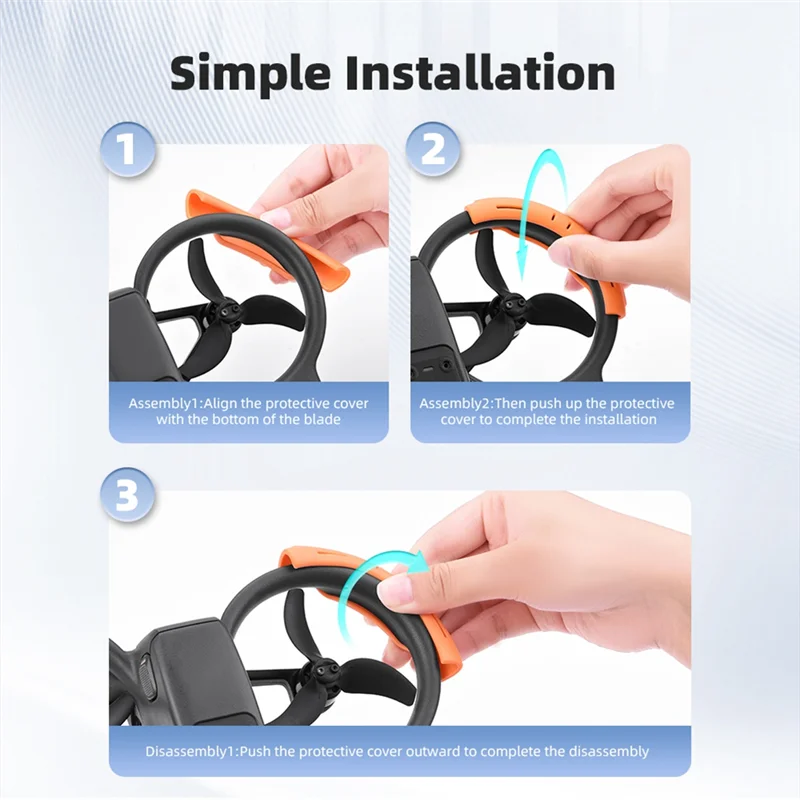 ELEC-الحرس المروحة ل DJI Avata 2 المضادة للتصادم مصدات حماية الحرس تأثير حماة ملحقات طائرة بدون طيار