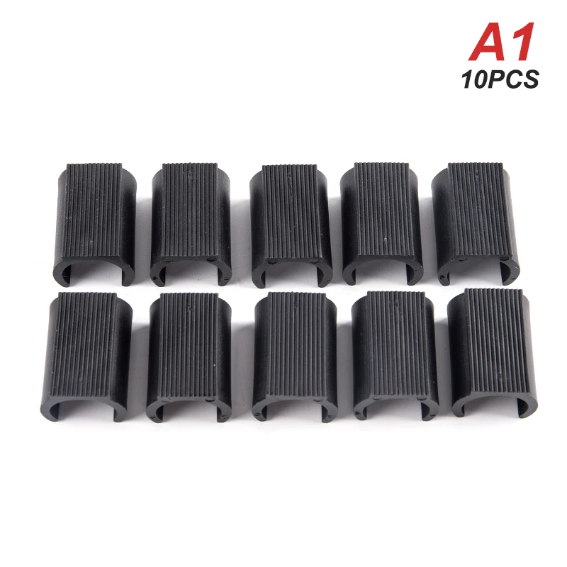 10Pcs Durable U Shaped Chair Leg Pad Useful Non-slip Tube Caps Anti-front Tilt Damper Stool Pipe Clamp Glides Floor Protector