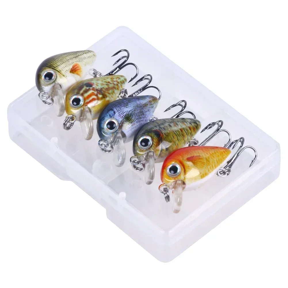 High Quality New Office Garden Indoor Fishing Lure Tool Plastic + Steel Replacement Reused 10# Hook 3D Eye 5 Pcs