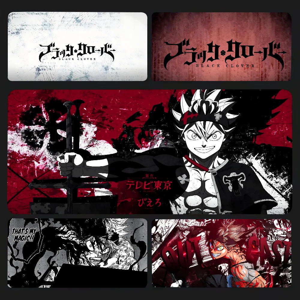 Hot Anime Cool Boy Black Clover Mousepad Mouse Mat Desk Mat With Pad Gaming Accessories Prime Gaming XXL Keyboard Pad Padding M