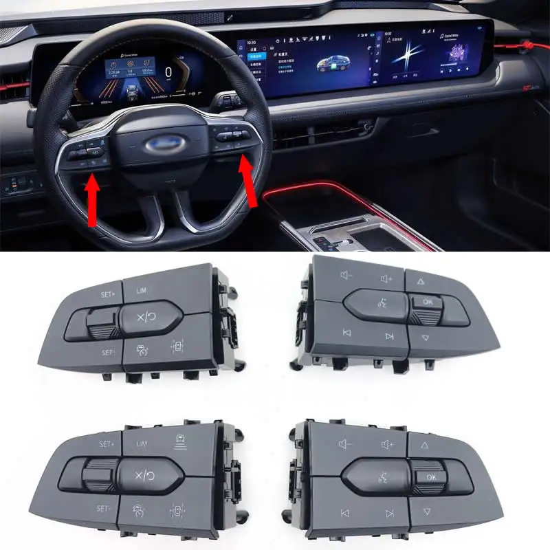 

Cruise Control Button Multifunction Steering Wheel control Audio Volume Speed Limit Switch For Ford Mondeo EVOS 2022 accessories