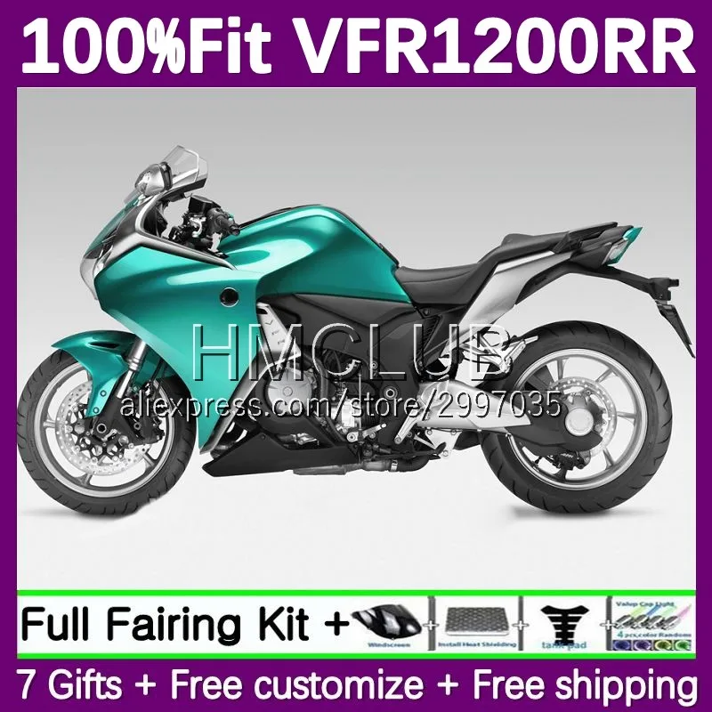 Fairing For HONDA VFR1200 RR Crosstourer cyan stock 2010 2011 2012 2013 29No.65 VFR 1200 RR CC VFR1200RR 10 11 12 13 Injection