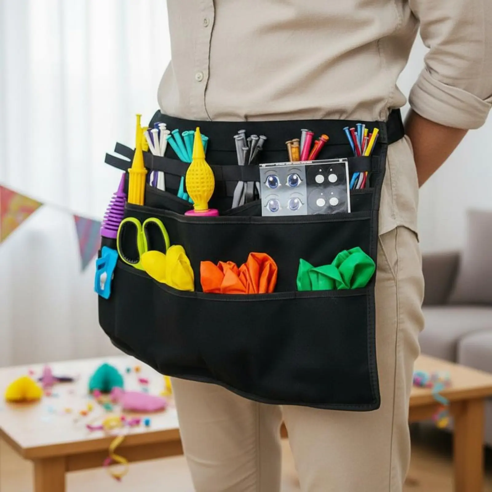 clown-tool-apron-lightweight-balloon-organizer-apron-balloon-tool-pouch-portable-craft-storage-water-resistant-for-performance