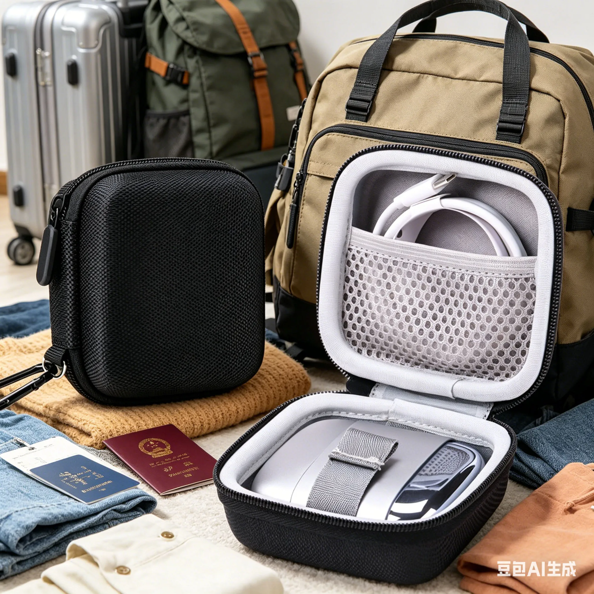 

Сумка для хранения электробритвы FLYCO F8, защитный чехол из ЭВА, долговечный, портативный, хорошо организованный, с продуманной структурой, 1 шт.