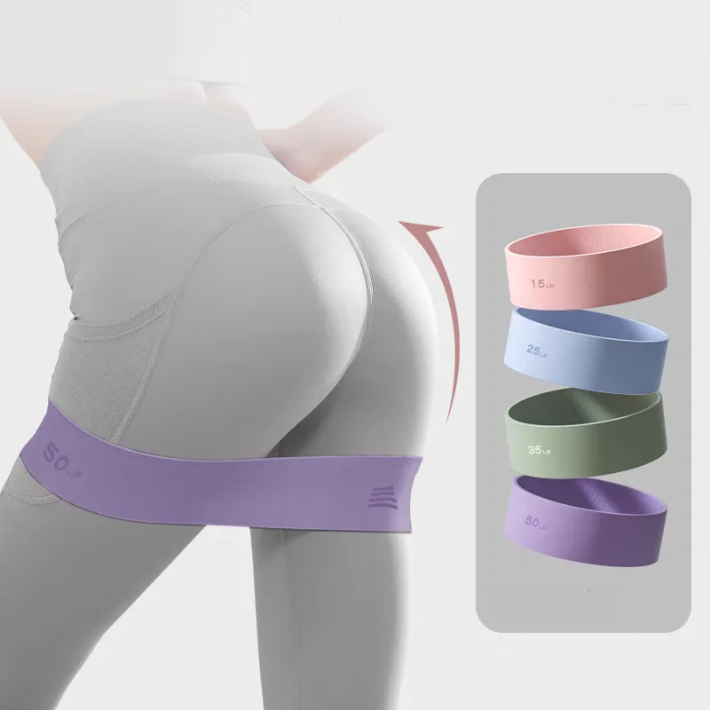 1 Stück verdickter Yoga-Latex-Spannring, kostenlose Aufbewahrungstasche, elastisches Band, dünnes Bein-Hüft-Lifting-Widerstandsband, Bodybuilding