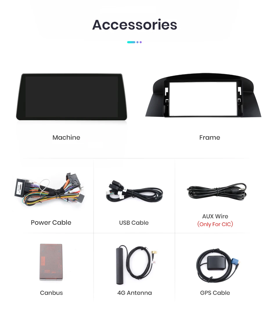 Junsun Drahtloses Carplay Android Auto Autoradio für BMW 5er E60 E61 3er E90 E91 4G WiFi GPS Intelligente Systeme Stereo – Detail 21