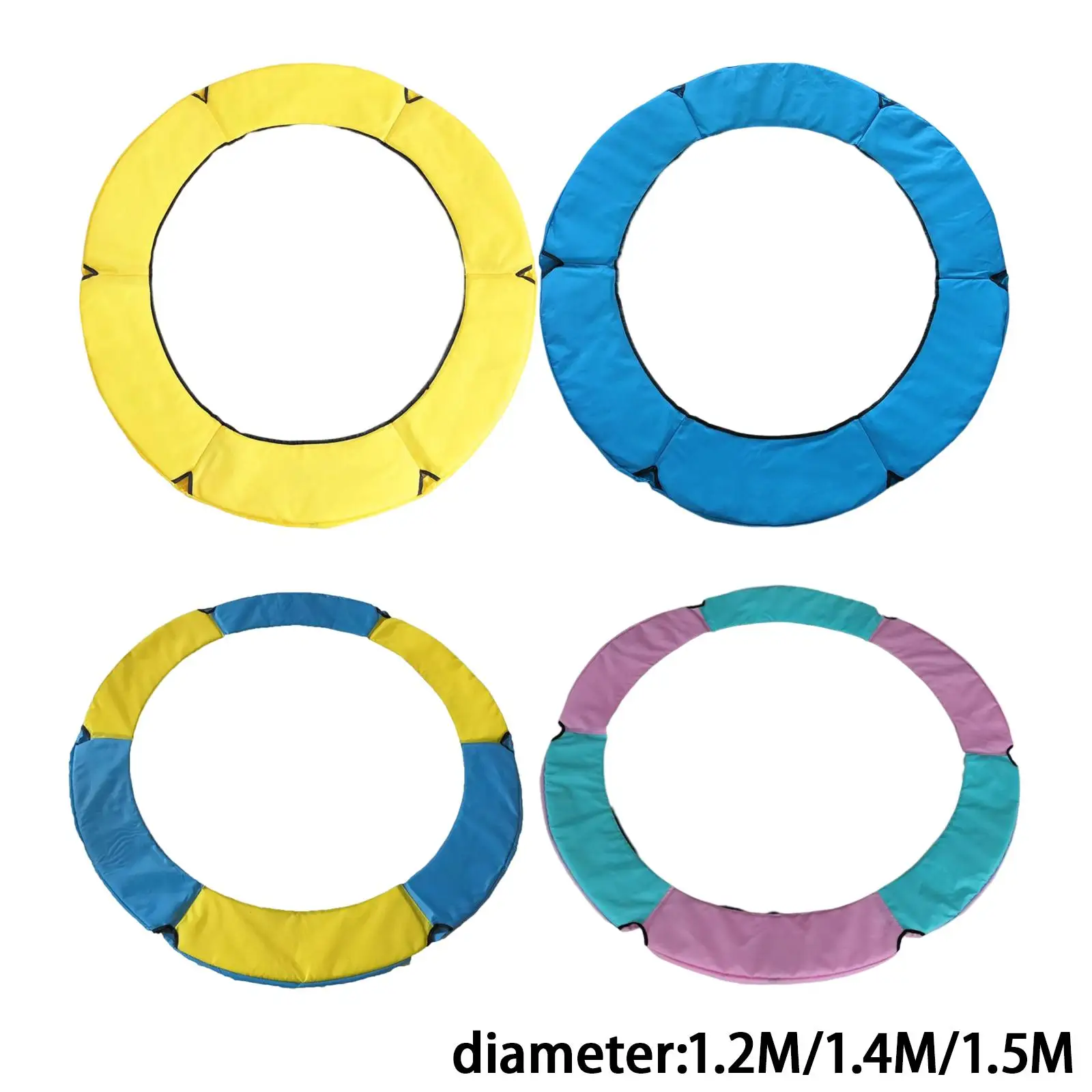 Almohadilla para trampolín, protector envolvente impermeable, protección de bordes, cubierta de resorte