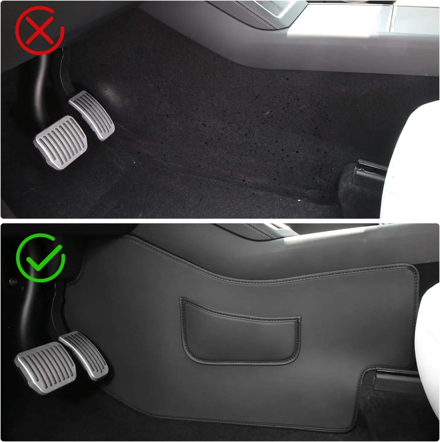 For Tesla Model Y Juniper Release Series Accessories: Anti-Kick Pads on Both Sides of the Center Console, 2026 2025 Interior Protective Mats, Waterproof and Dustproof Center Console Protective Cover