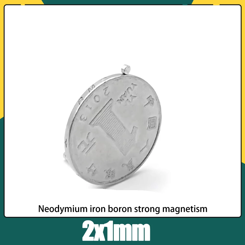 2*1mm Strong N35 Neodymium Magnets 2x1mm Tiny Disc NdFeB Rare Earth For Crafts Models Fridge Sticking Magnet 2*1mm 2x1