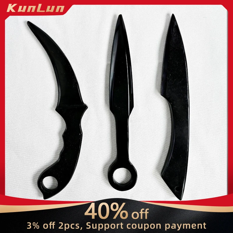 

Obsidian Stone Claw Knife Crystal Craft Weapons Model Collectible Desk Ornaments Creative Birthday Gifts for Boyfriend Boy Toy