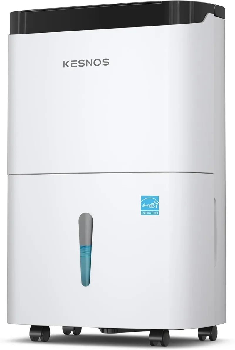 Kesnos 80 Pints Energy Star Dehumidifier for Home and Basement with Drain Hose, Ideal for Large Spaces Up to 5,000 Sq. Ft.