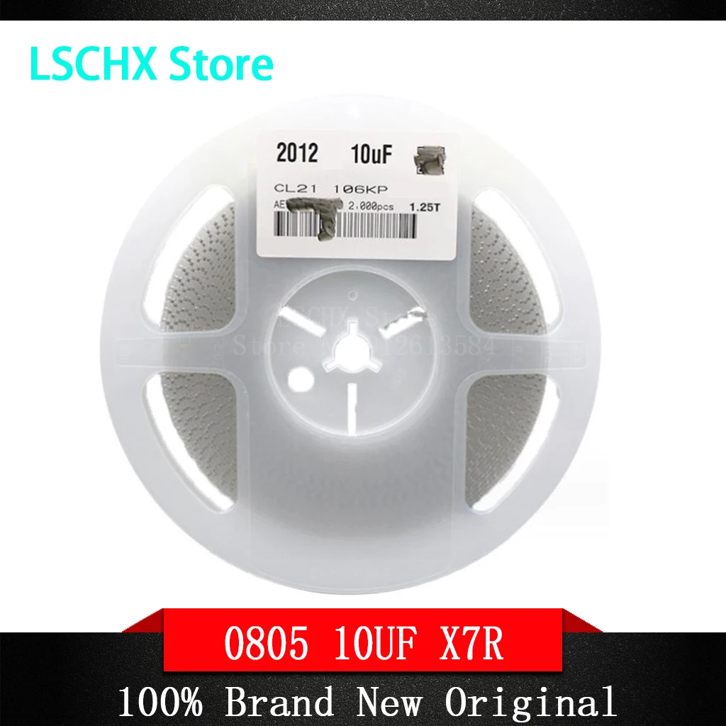 

2000pcs/Reel 0805 10uF 106 10V 16V 25V X7R SMD Capacitor Original New