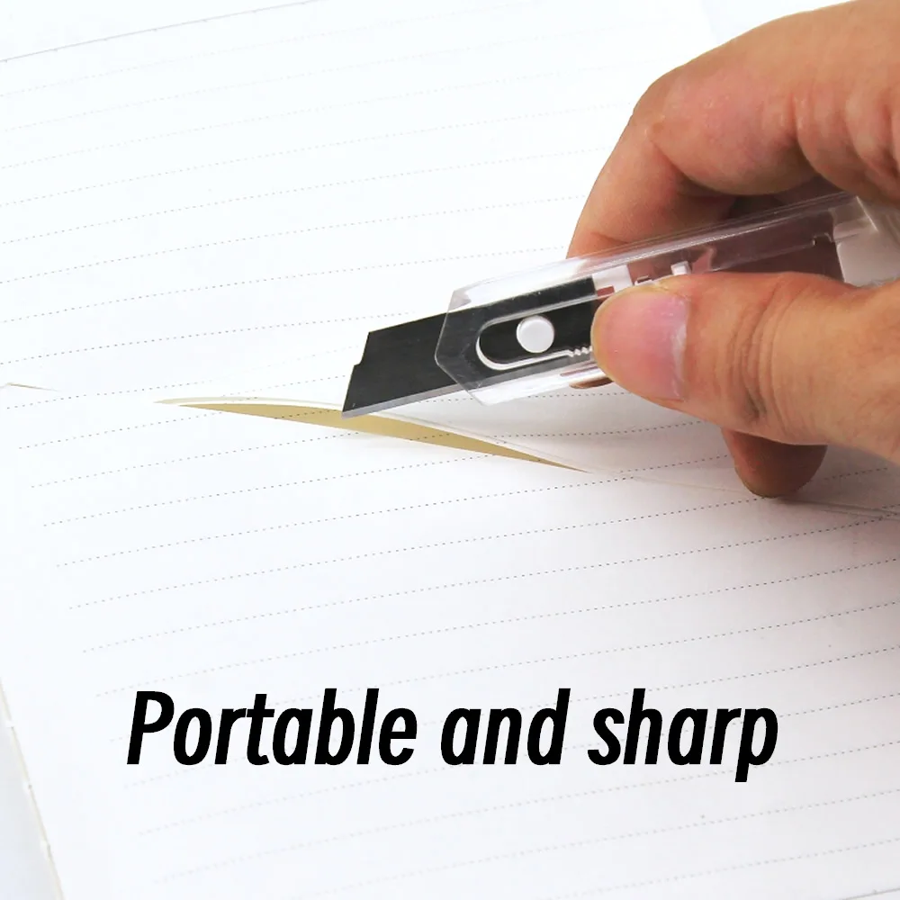 1/20 قطعة سكّين متعدّد الاستخدامات شفافة الصلب ورقة قطع صندوق أدوات القطع عدة شفرات عدم الانزلاق Unboxing سكين أدوات نحت الحرف اليدوية #3