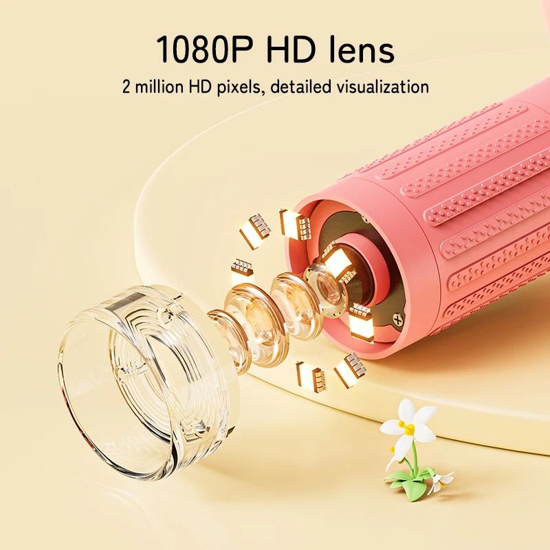 مجهر رقمي للأطفال 3.0 بوصة 1080P كاميرا 2 ميجابكسل مجهر محمول مع 8 أضواء Led لهدايا الأولاد والبنات