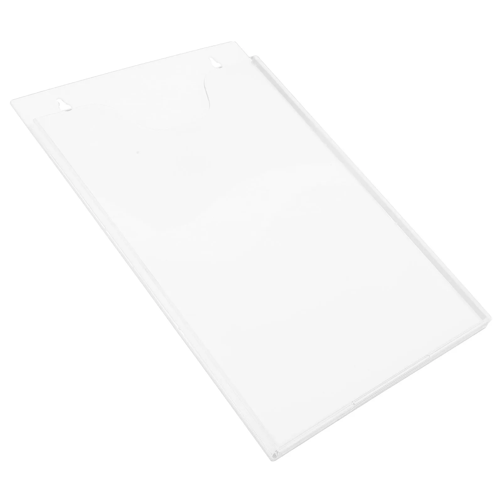 

A4 Vertical White Brochure Holder Acrylic Literature Rack Display Stand Clear Document Organizer Paper Stand Magazine Holder