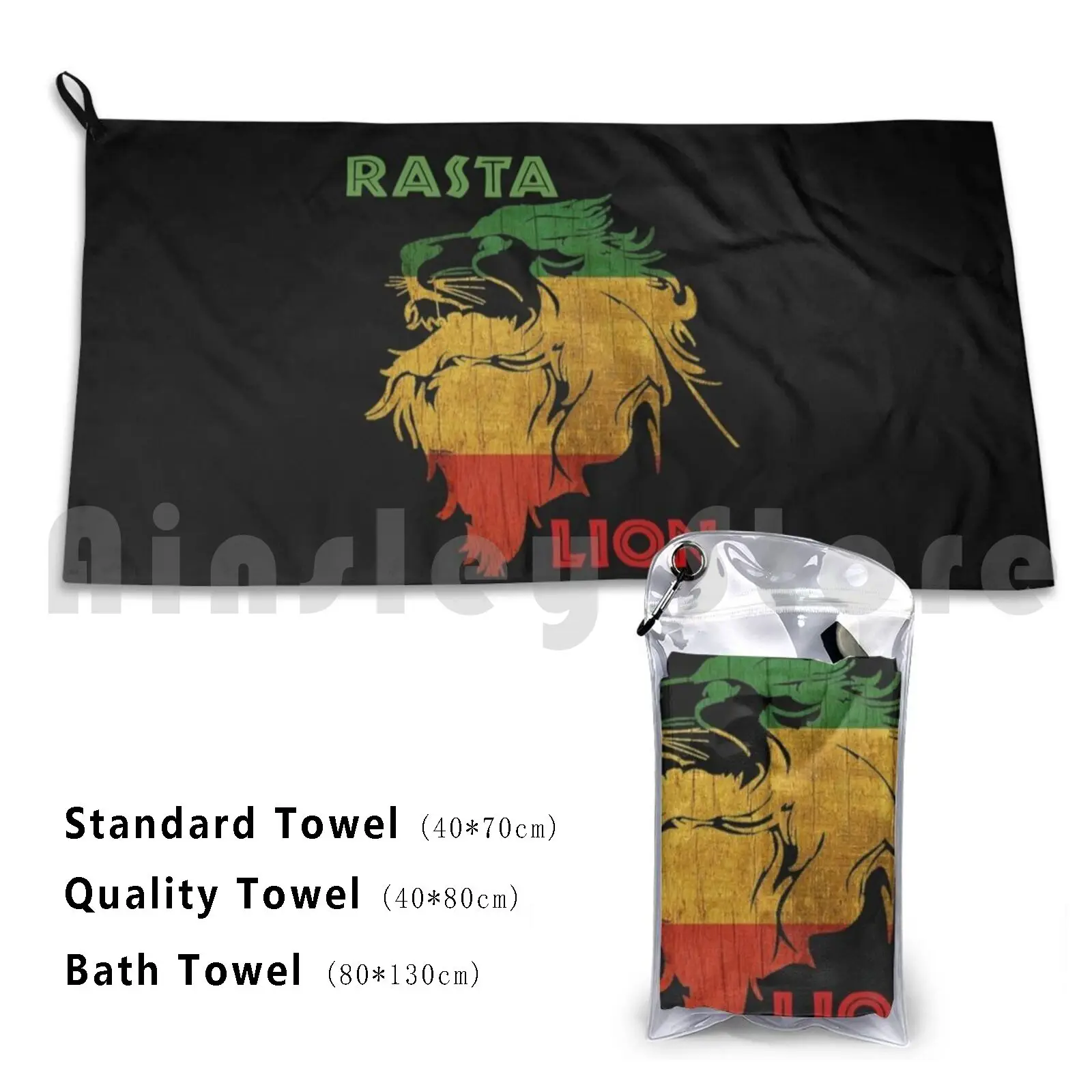 Cool Rasta Lion Of Judah Art Dreadlock Rastafari & Accessories For Rasta Lover Bath Towel Beach Cushion