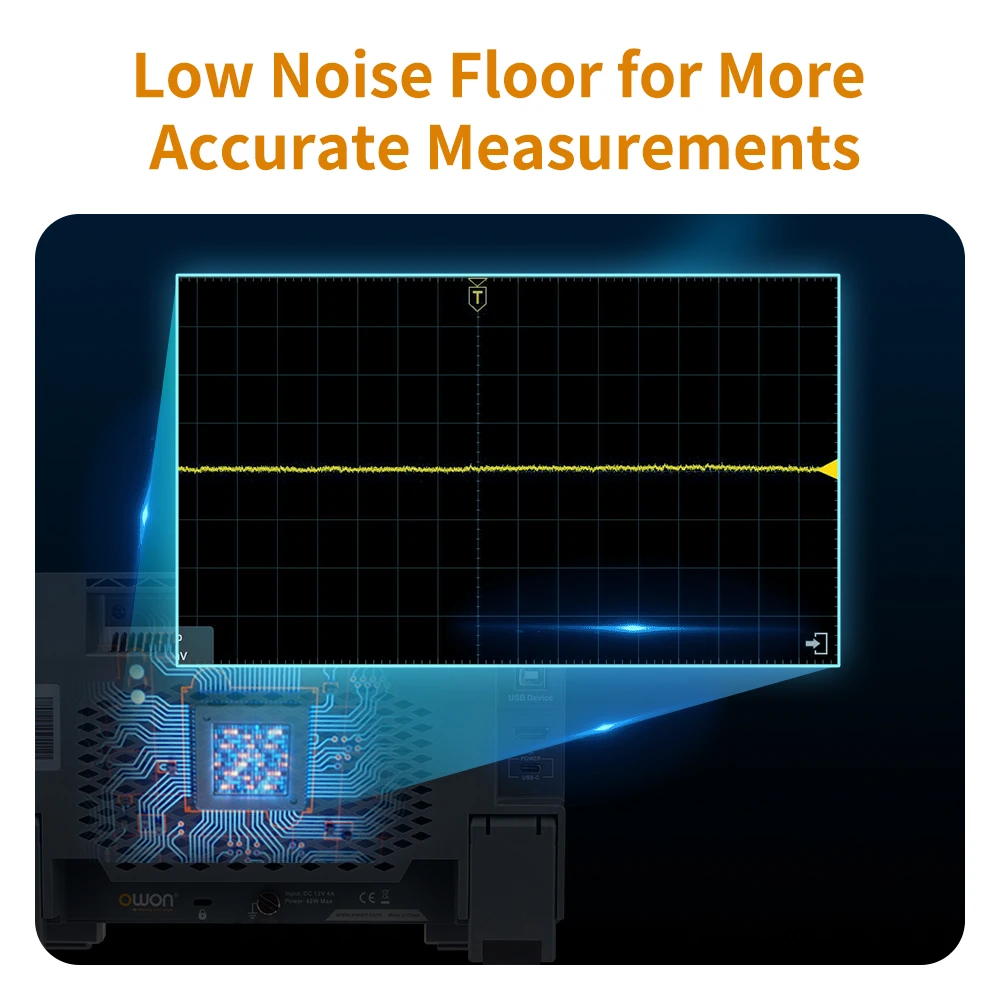 OWON XDS3202E XDS3204E Digital Oscilloscope 200MHz 1GSa/s 40M Record Length Support I2C SPI RS232 CAN Bus Decoding Bench Scope