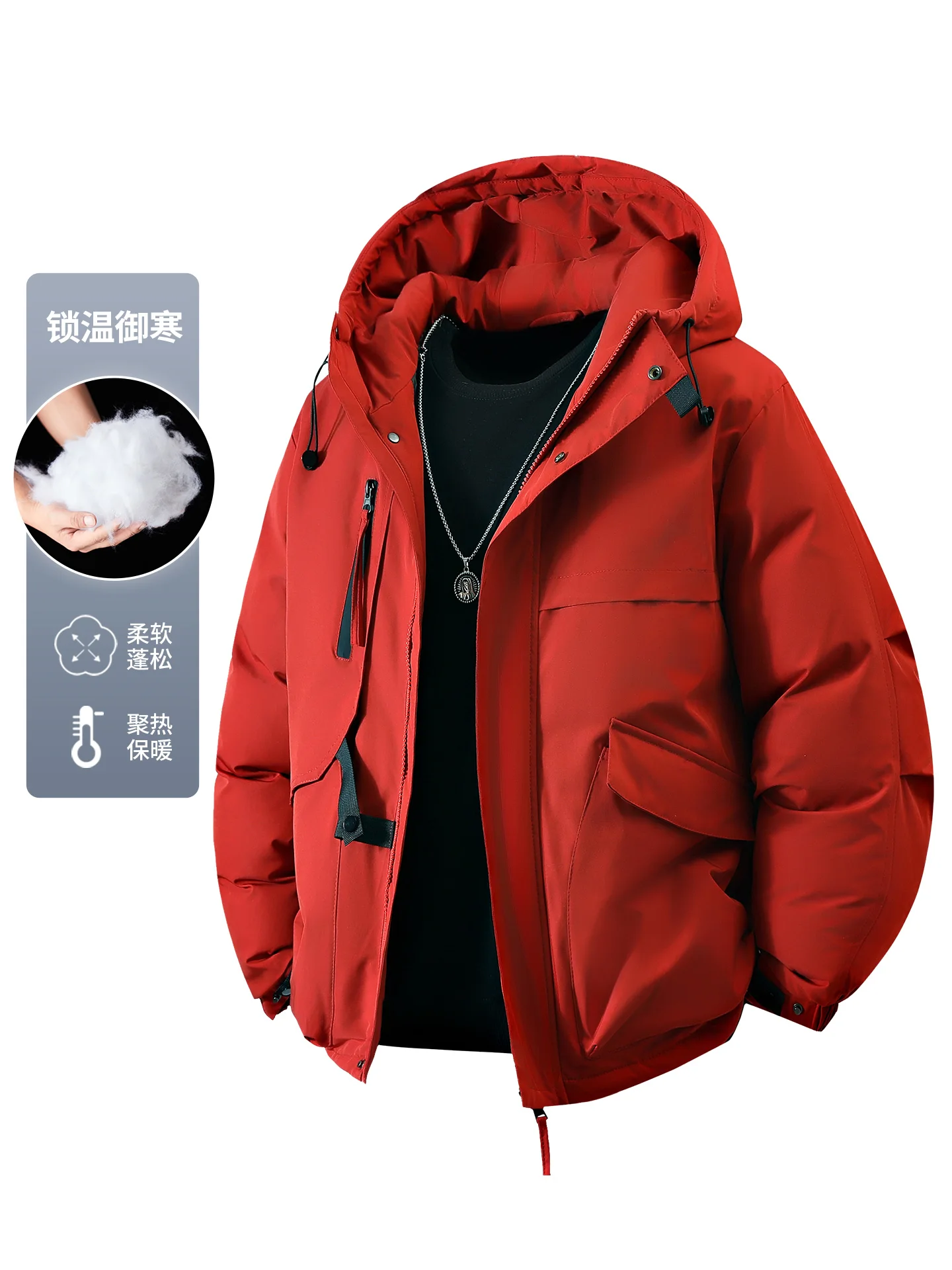Men New Trendy Couple Windproof Warm Parkas Men Thick Outdoor Windbreaker Coat Men Fashion Casual Waterproof Coat Men Outerwear