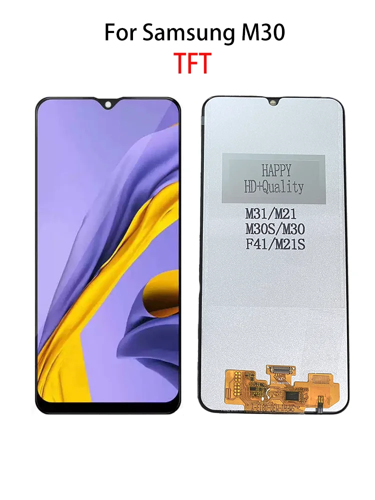 High quality TFT replacement LCD touch screen component, 6.4INCH suitable for Samsung Galaxy M30 M30S M21 M31 F41