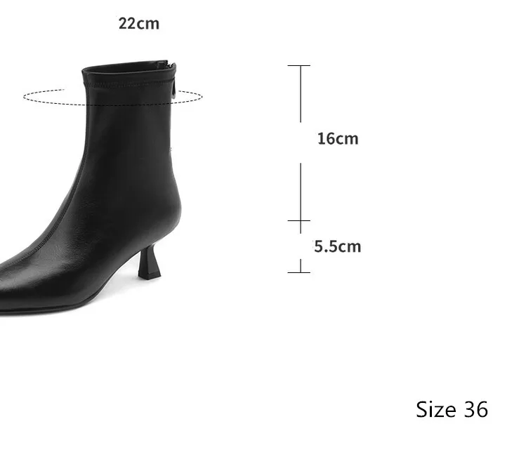 Silver Leather Women Autumn Ankle Boots Sexy Pointed Toe Short Botines Back Zipper High Heels Lady Botas Femininos Scarpe Donna