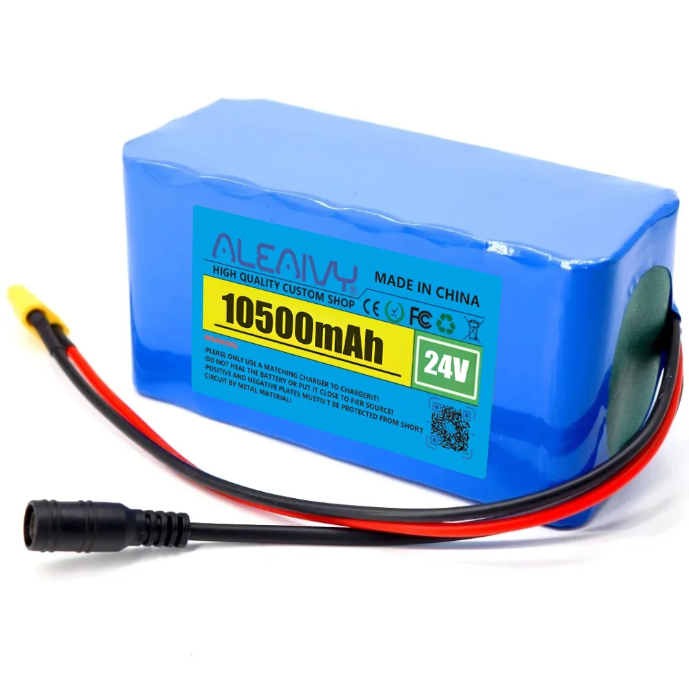 

24V 10.5Ah 7S3P 18650 Rechargeable Battery Pack 29.4V 10500mAh 250W High-Power for Wheelchair Motor Electric Mobility Devices