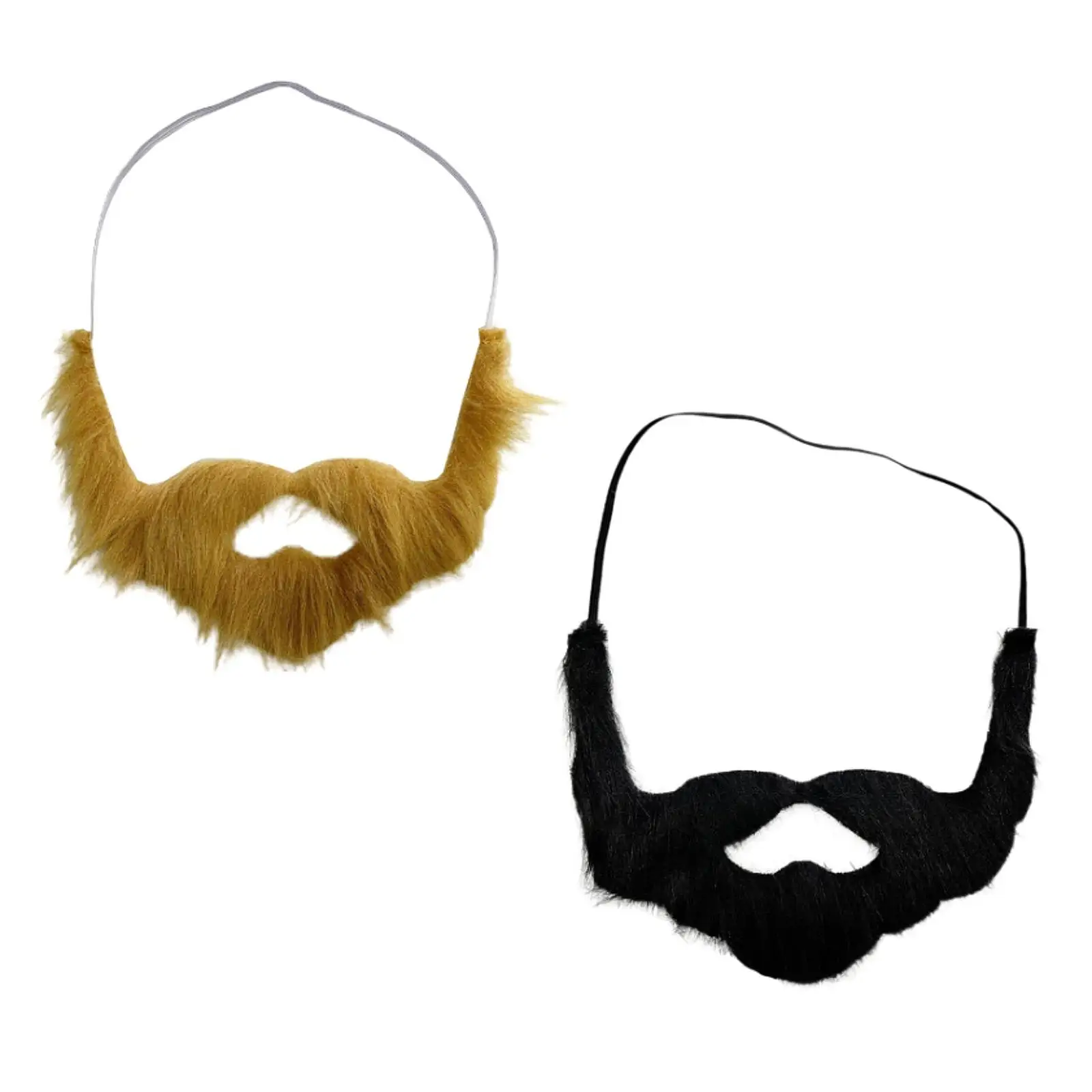 Fake Beard Realistic Masquerade Party Facial Hair Performance Mustache for Carnival Performance Festive Masquerade Holiday