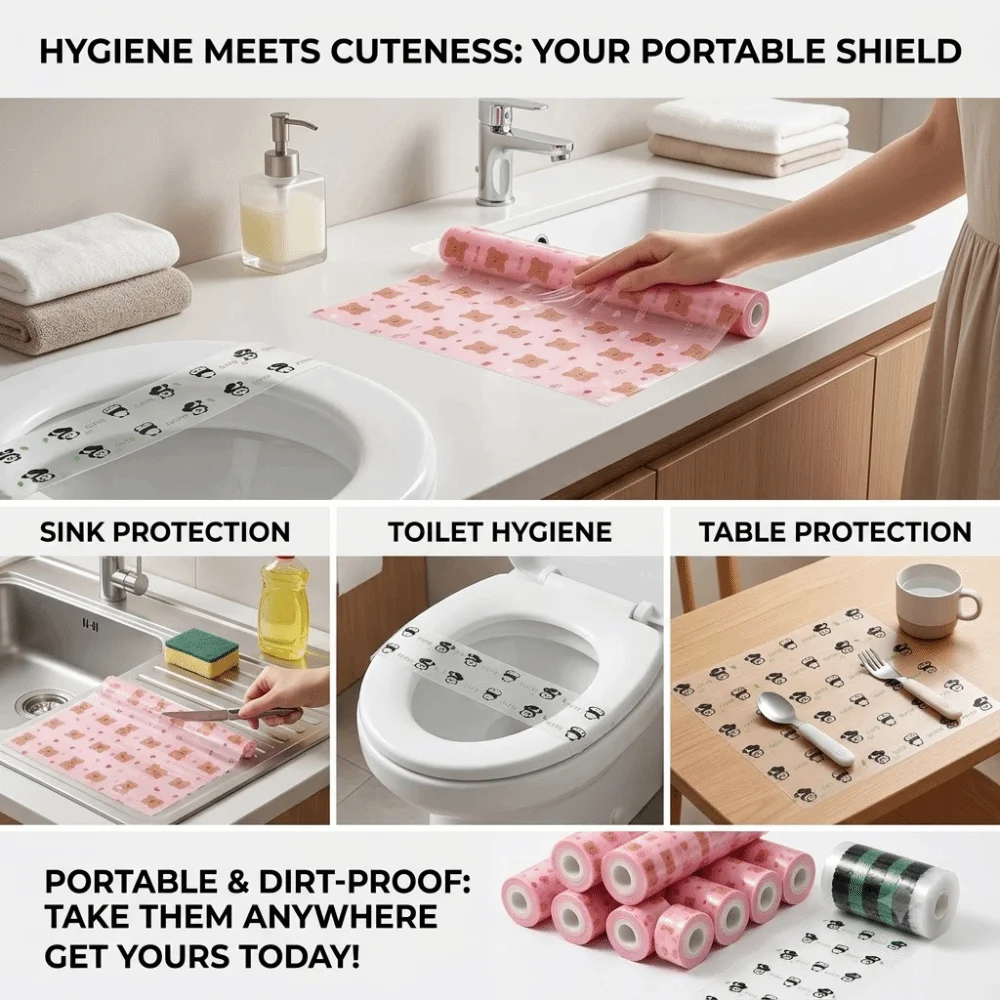 Clean Disposable Sanitary Barrier Film Waterproof Thick Protective Cover Single-Use Portable Disposable Barrier Film Vacation