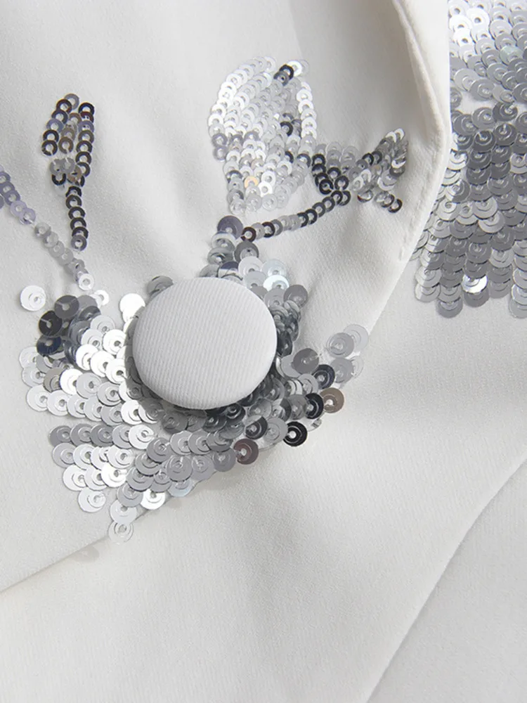 ZMEENNA نماذج جديدة للسيدات مكونة من قطعتين سترة منقوشة بالترتر وتنورة طويلة مجموعة ملابس الحفلات ملابس سهرة أنيقة ZM3937 #6