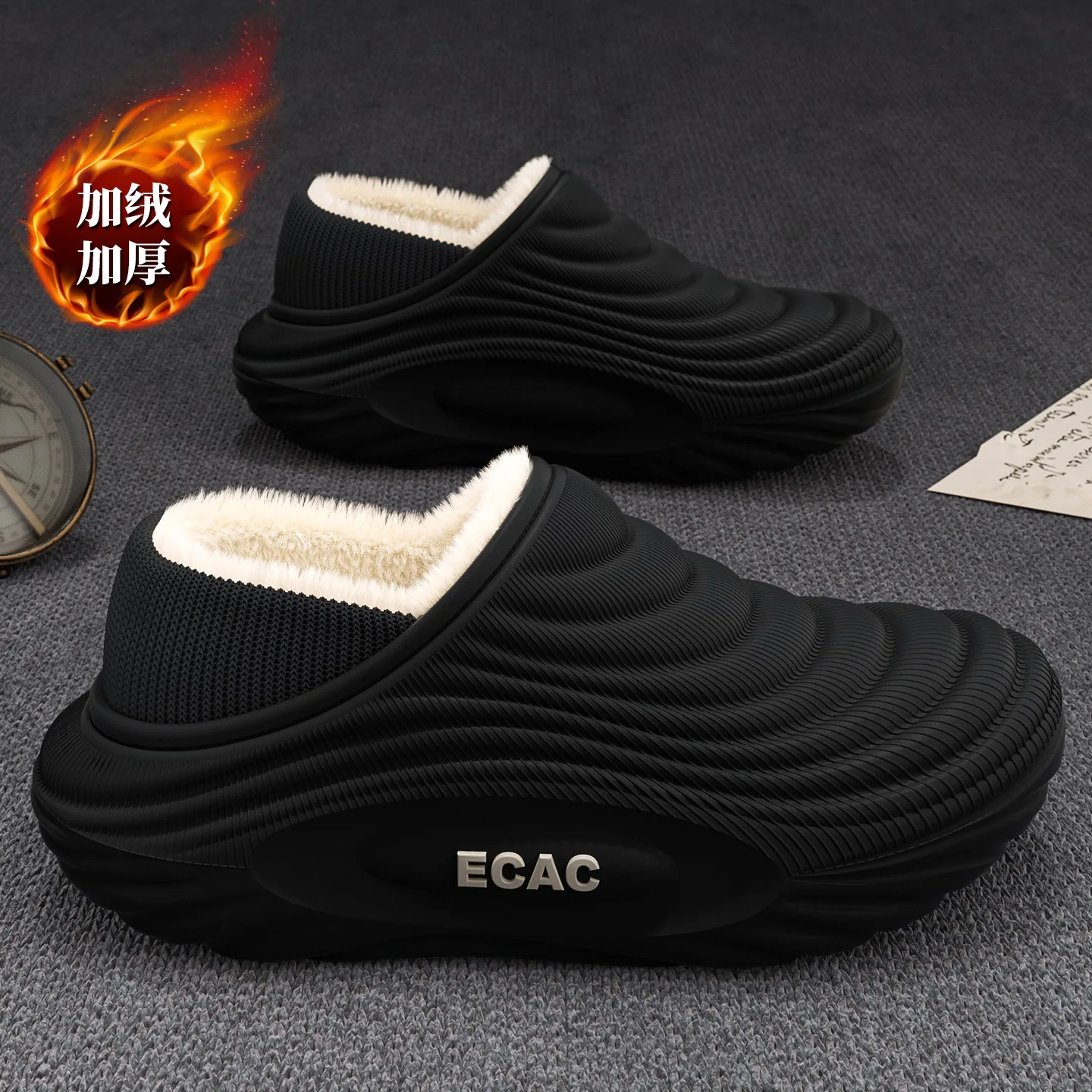 

Cotton slippers for women 2025 winter new home thick soft soled slippers for men