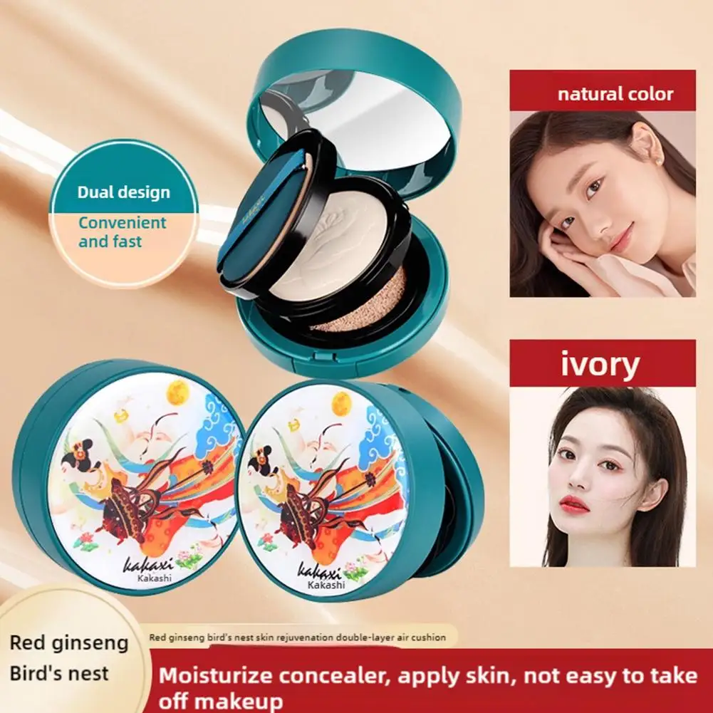 

2Colors BB Cream Air Cushion Foundation Full Coverage Face 3 Compact Colors Waterproof Long-lasting Cushion Concealer Makeu C9F6