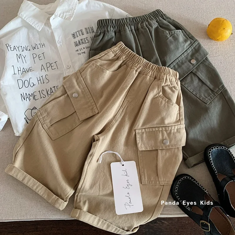 Boys' Pants, Work Pants Spring and Autumn Collection 2026 New Children's Primary and Secondary School Boys