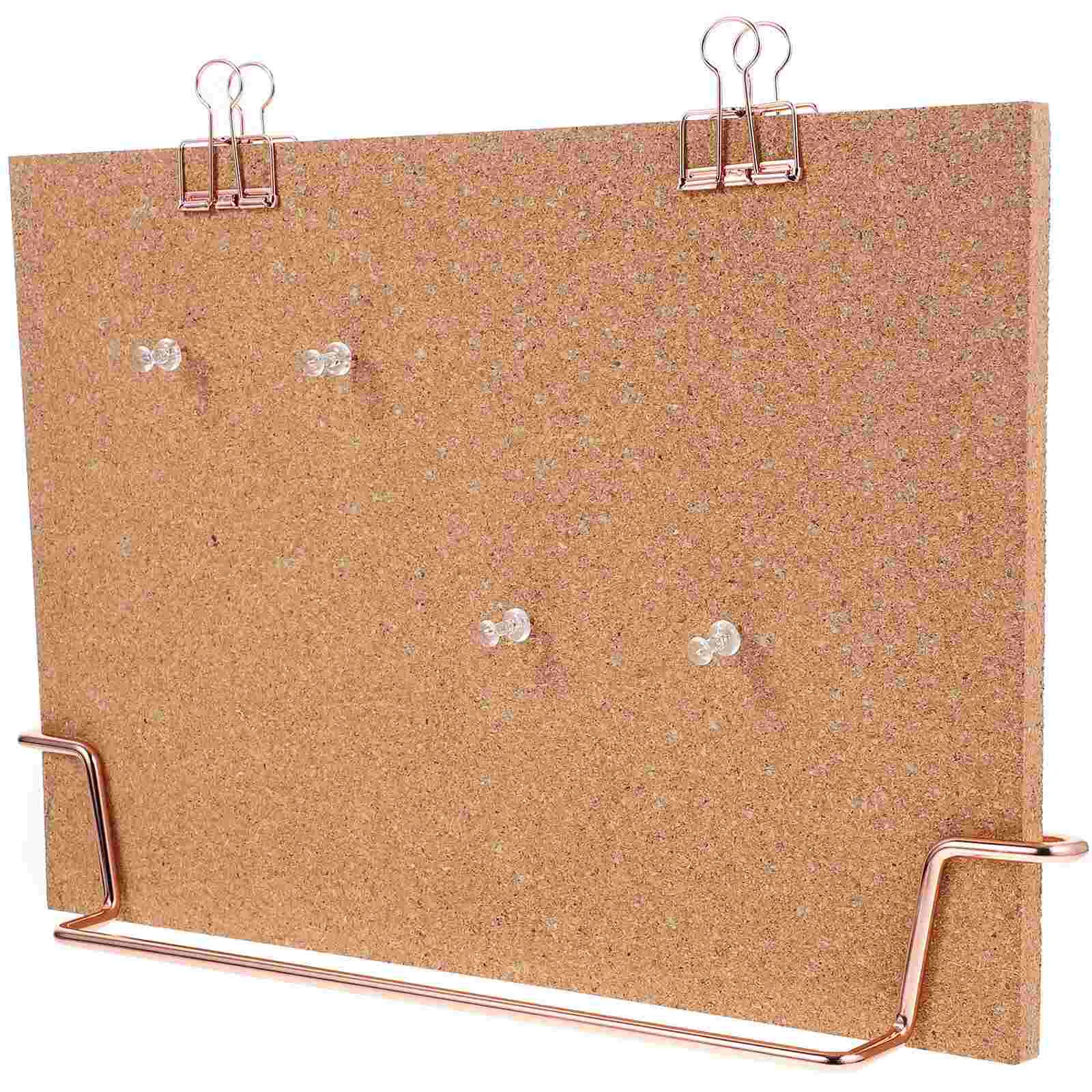 Message Board Cork Office Note Photo Wall Display Bracket Bulletin Boards for Desk Whiteboard Small Decor Metal Picture Desktop