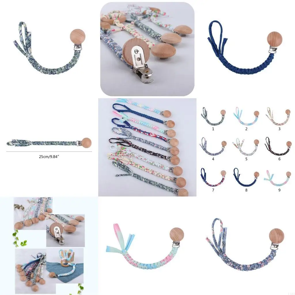 

Beech Clip Cotton Woven DIY Pacifier Clips Chain Nipple Holder Leash Strap L8RB