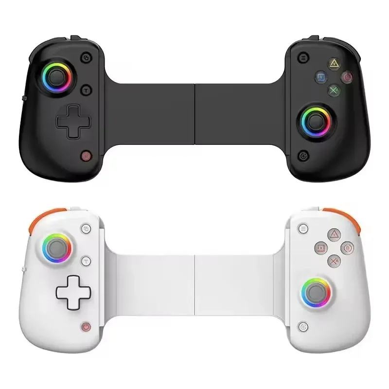 D8 Pro Dual Game Stretch Joystick Handle Controller For SWITCH PS4 Adjustable Streaming Gamepad With RGB Light For Android IOS