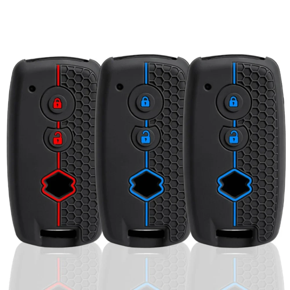 Keychain For Suzuki Swift Grand Vitara SX4 Scorss XL-7 Skin Holder Protector Silicone Car Remote Key Fob Shell Cover Case