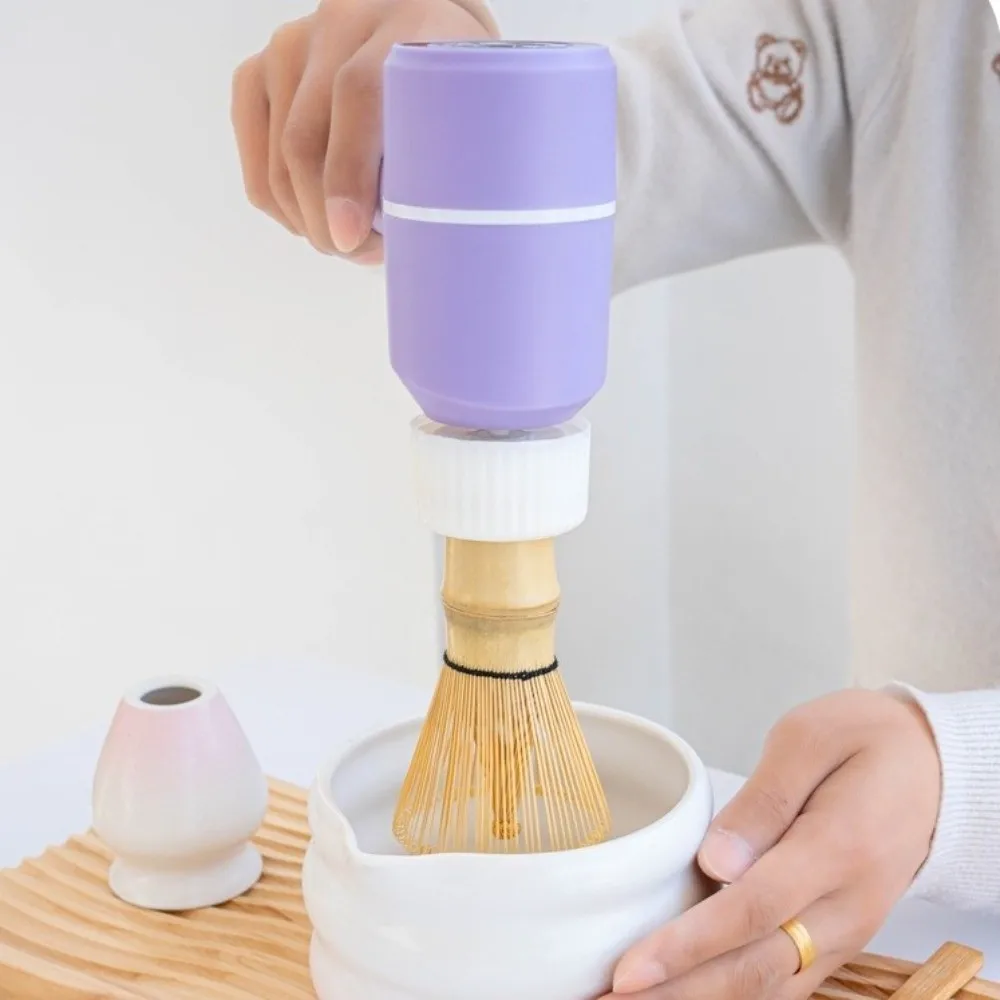 

3 Gears Adjustable Electric Bamboo Whisk Type-C Charging Adjustable Speed Electric Matcha Brush Quickly Whisking Efficient
